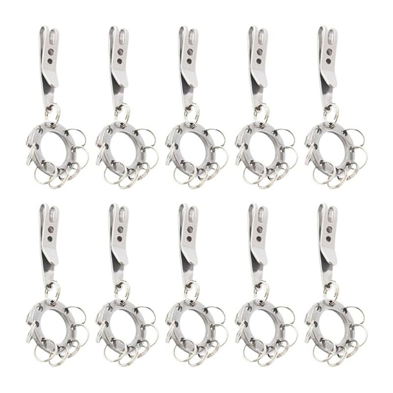 Edc Carry Flashlight - T22C Multi-Purpose Circle Belt Clip(10-Pack) For