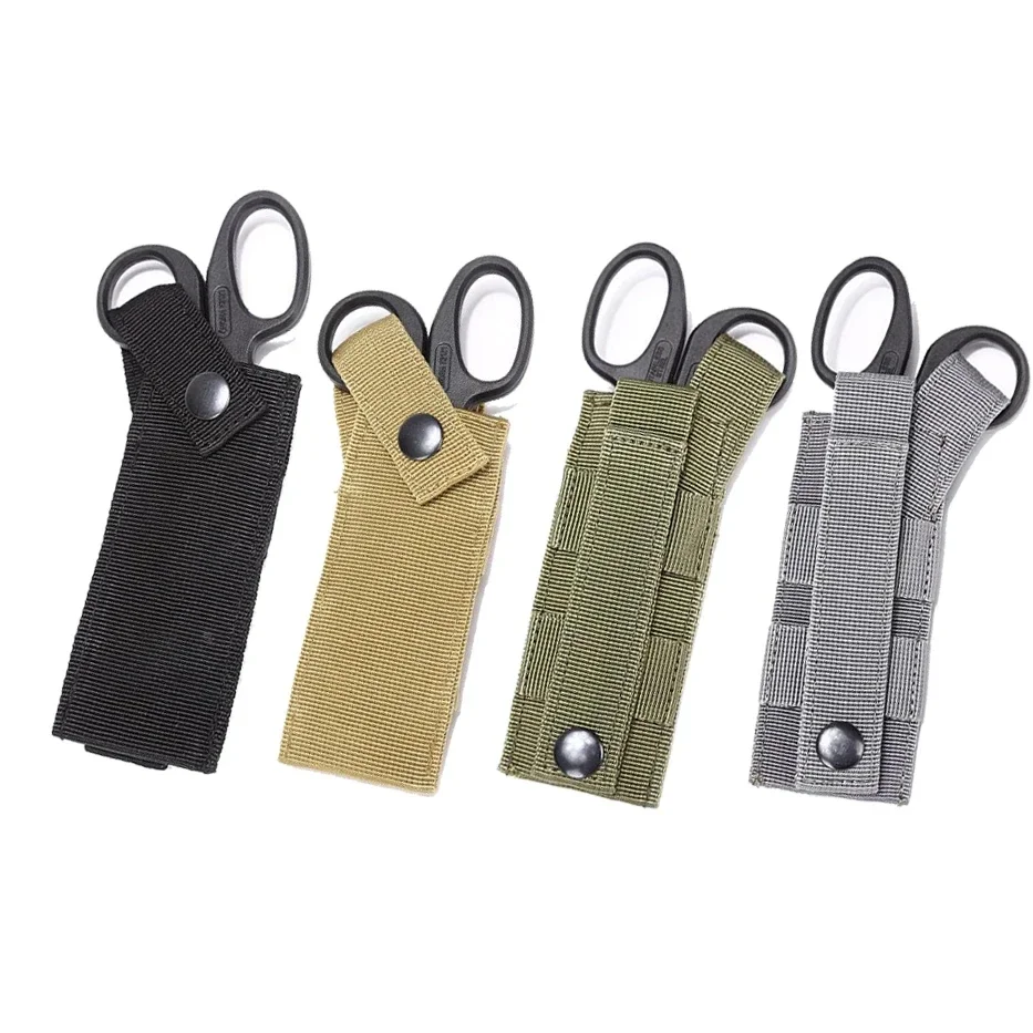 Edc Carry Flashlight - Tactical Molle Medical Scissors Pouch Flashlight