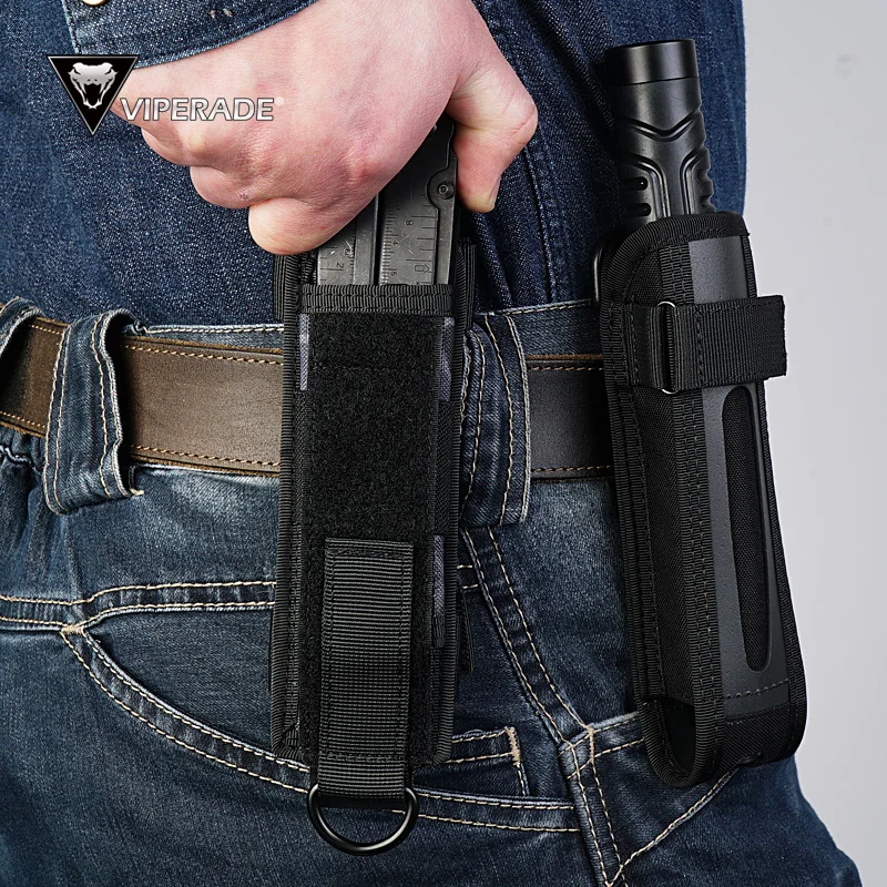 Edc Carry Flashlight - VIPERADE Flashlight Holster, 500D Nylon MOLLE