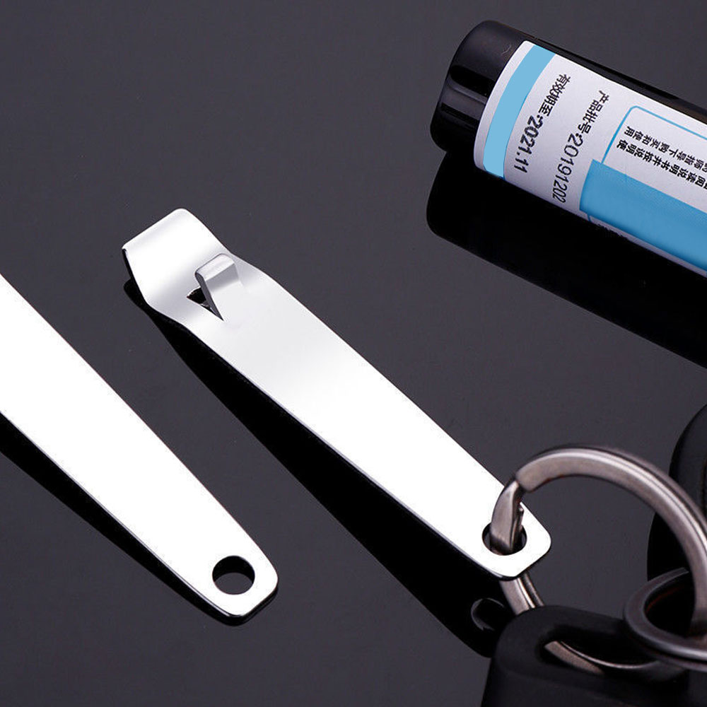 1Pc Stainless Steel Oral Liqui - Bottle Opener Keyring 评论和价格