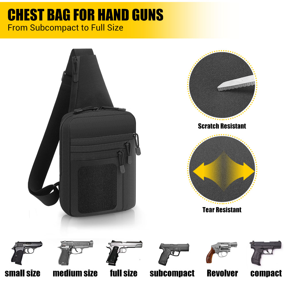 Tactical Pistol Gun Bag Concea - Edc Concealed Carry Bag 评论和价格