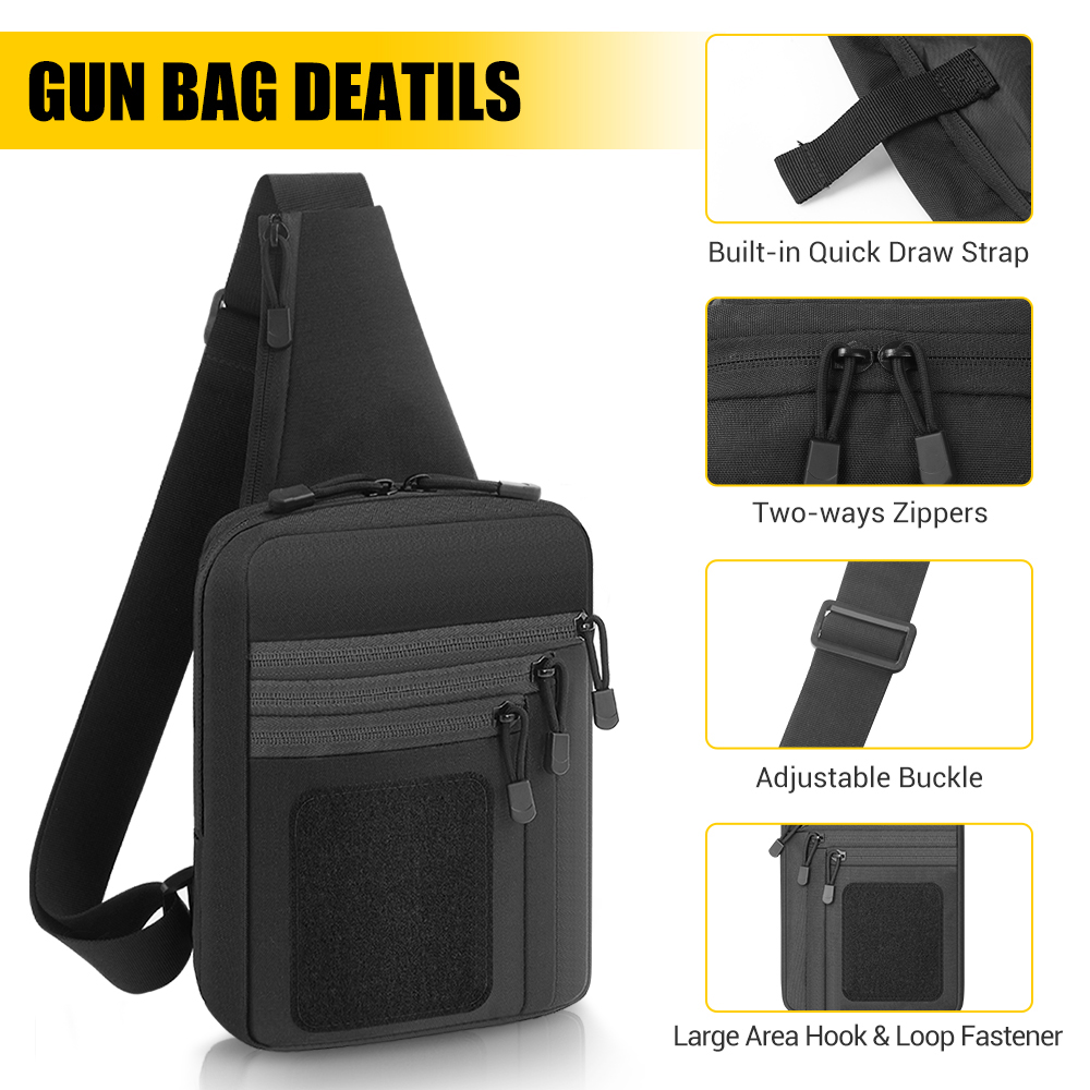 Tactical Pistol Gun Bag Concea - Edc Concealed Carry Bag 评论和价格