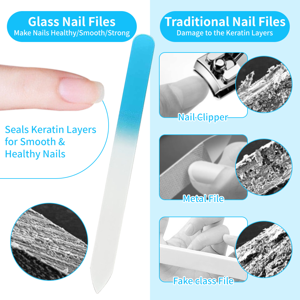 1PC Crystal Glass Nail File fo - Nail File Titanium 评论和价格