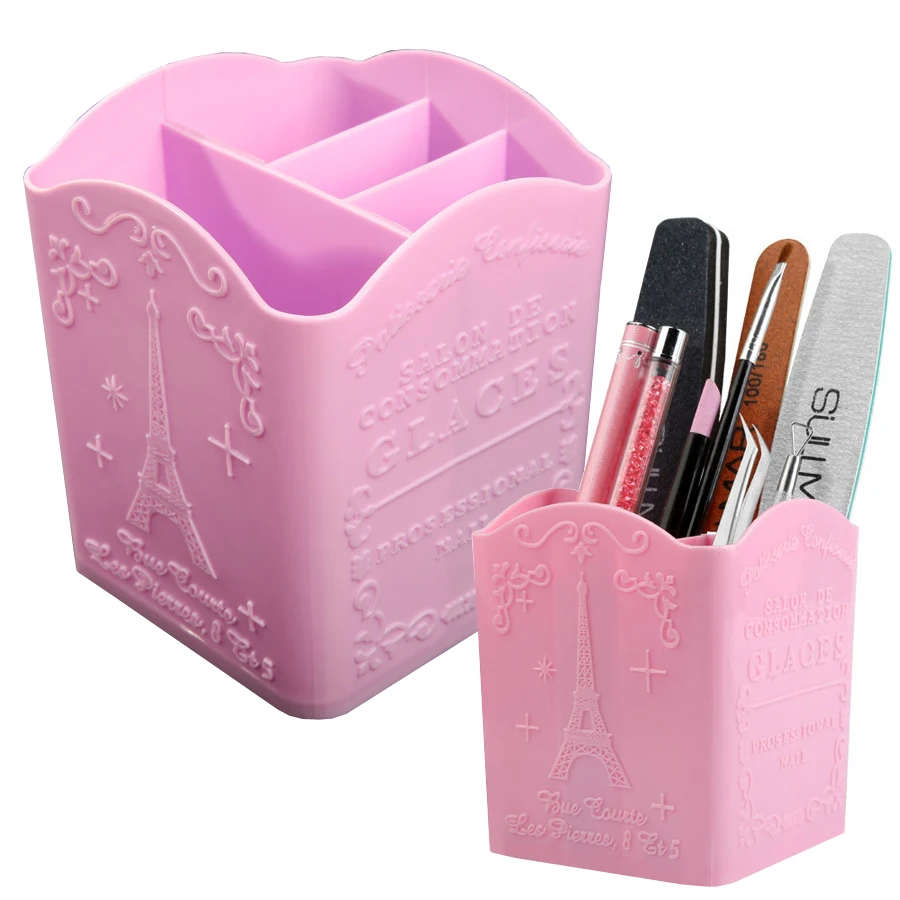 4-Compartment Nail Art Brush H - Nail File Titanium 评论和价格