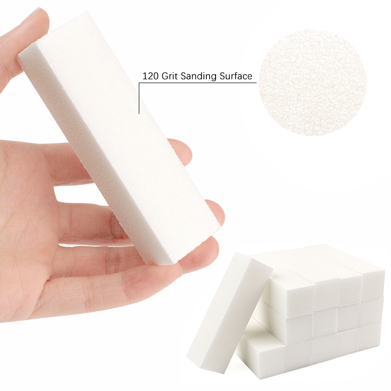 2/8/10Pcs White Sponge Nail Bu - Nail File Titanium 评论和价格