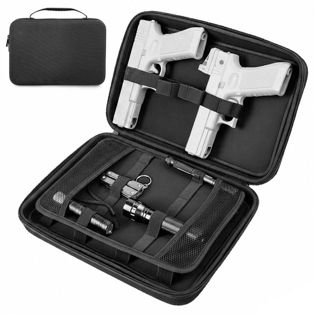 Tactical Pistol Gun Case Dual  - Edc Concealed Carry Bag 评论和价格