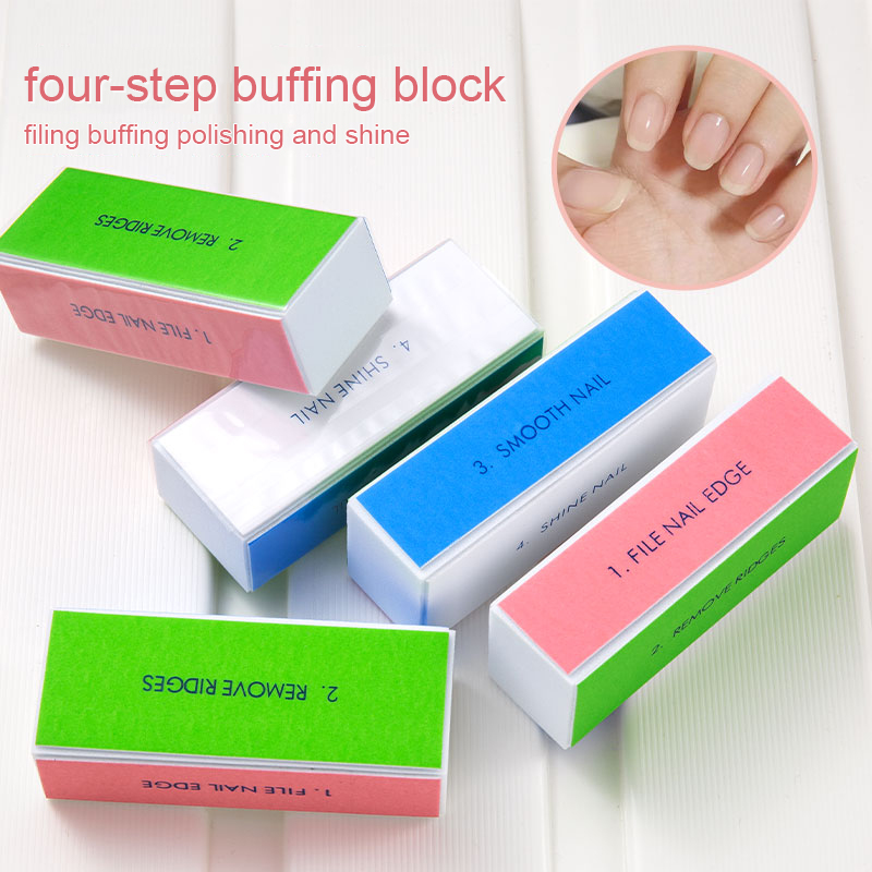 5/10pcs Nail Buffer Block 4 St - Nail File Titanium 评论和价格