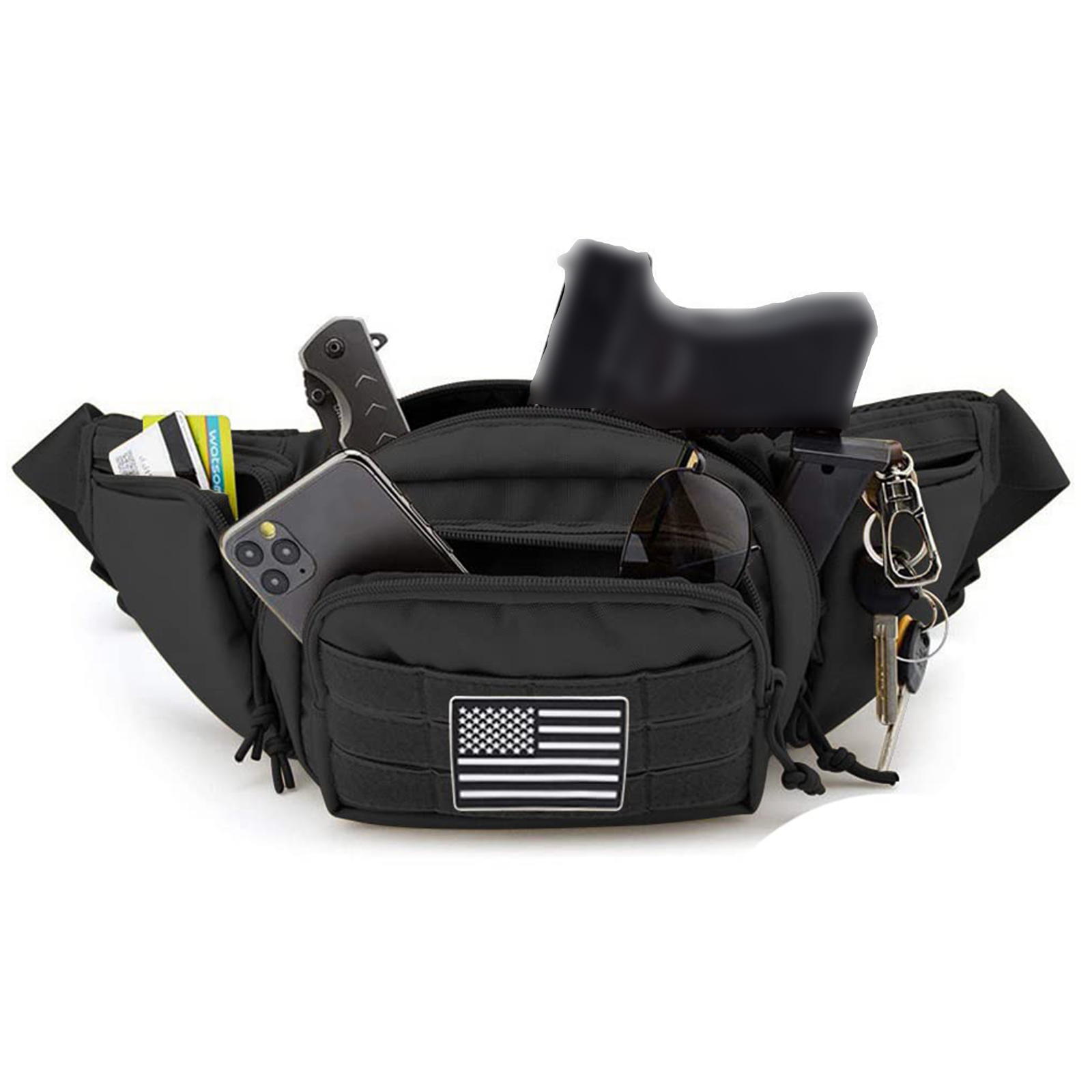 Tactical Fanny Pack Gun Holste - Edc Concealed Carry Bag 评论和价格