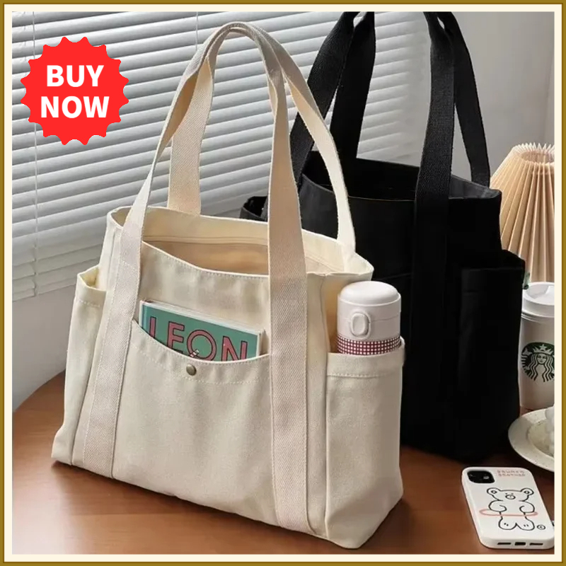 Large Capacity Canvas Tote Bag - Edc Carry Bag 评论和价格