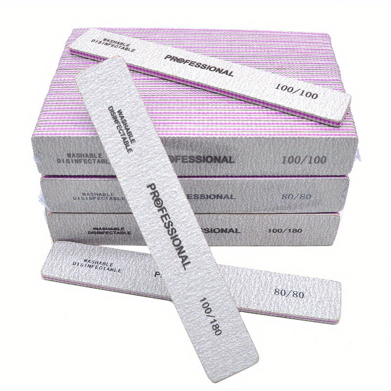 Straight Nail File 80/100/180/ - Nail File Titanium 评论和价格