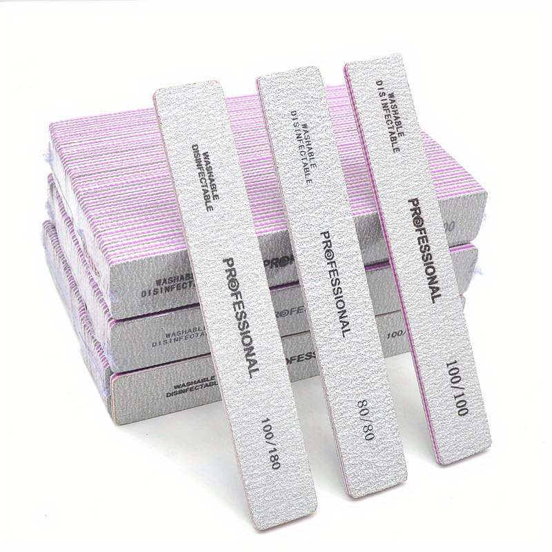 Straight Nail File 80/100/180/ - Nail File Titanium 评论和价格
