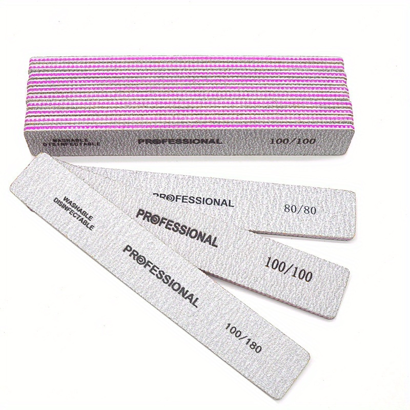 Straight Nail File 80/100/180/ - Nail File Titanium 评论和价格