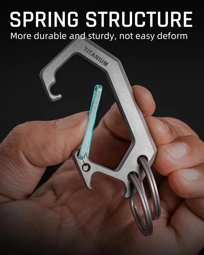 Titanium Alloy Fish Bone Key R - Bottle Opener Keyring 评论和价格