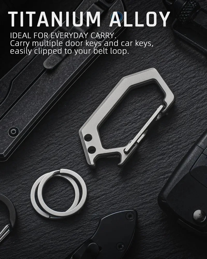 Titanium Alloy Fish Bone Key R - Bottle Opener Keyring 评论和价格